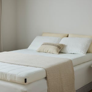 한샘 토퍼 슈퍼싱글 10cm 두꺼운 메모리폼 접이식 토퍼 매트리스 거실 손님용 침대 토퍼