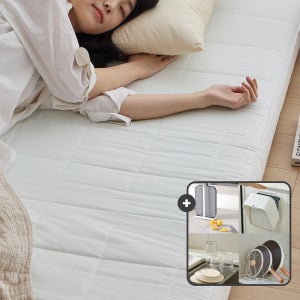 한샘 토퍼 슈퍼싱글 10cm 두꺼운 메모리폼 접이식 토퍼 매트리스 거실 손님용 침대 토퍼