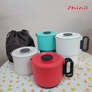 신일 여행용 전기포트 캠핑 휴대용 미니 커피 라면 햇반 소형 텀블러 민트