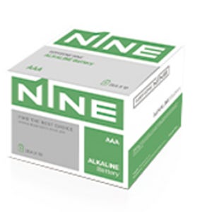 알카라인 AAA 건전지 N1NE 나인 20개입, 1개