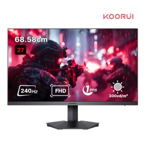 쿠루이 FHD 240Hz 게이밍 모니터 68.58CM GN02 1ms 슬림베젤 조준선 지원