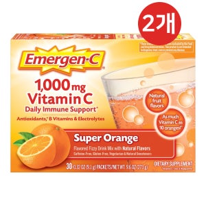 이머전씨 비타민C 1000 mg 슈퍼 오렌지 30포, 2개