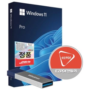 [한국정품]MS 윈도우11 프로 Windows Pro FPP 영구제품키 USB 설치 + ezPDF 번들 합본팩