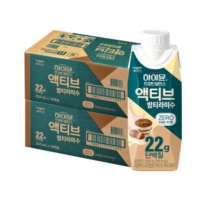 [제로설계] 하이뮨 프로틴 밸런스 액티브 밤티라미수, 250ml, 36개