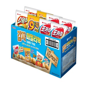 [당일발송]오리온 감자패밀리16팩 480g 연말 병오년 새해 행사 탕비실 회사 스낵 과자