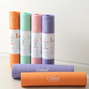 코벨 요가매트 NBR 와이드 10mm 필라테스 홈트 헬스 운동 스트레칭 요가매트 오렌지