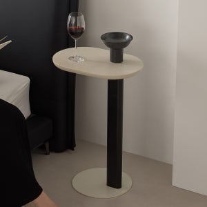 인디우드 페블 침대 거실 높은 소파 사이드테이블 보조책상