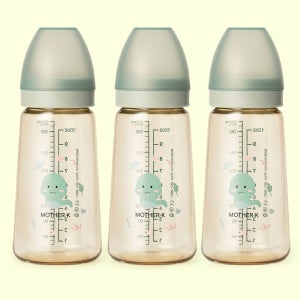 마더케이 신생아 PPSU 젖병 배앓이 방지 (노꼭지) 280ml, 3개, 뱀뱀