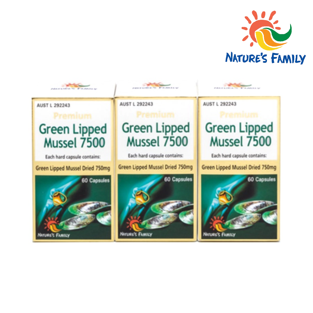 Nature’s Family 프리미엄 순수초록홍합 7500 60정 3개