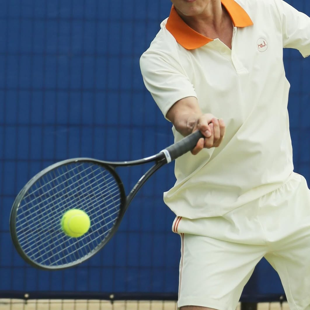 Hej 남성 테니스복 상의 롤랑가로스 Timeless Polo Maple Orange