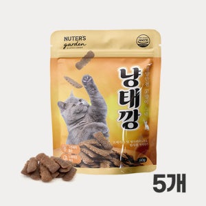 누터스가든 냥태깡 고양이간식 이빨과자 오메가3 유리너리, 50g, 5개
