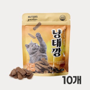누터스가든 냥태깡 고양이간식 이빨과자 오메가3 유리너리, 50g, 10개