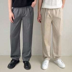 1+1 남자여름슬랙스 남자냉장고바지 쿨슬랙스