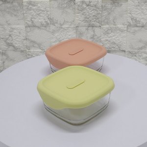 오븐글라스 바로한끼 밥용기 Lite 410mlX2조 전자레인지 이유식 냉동 햇쌀밥 용기