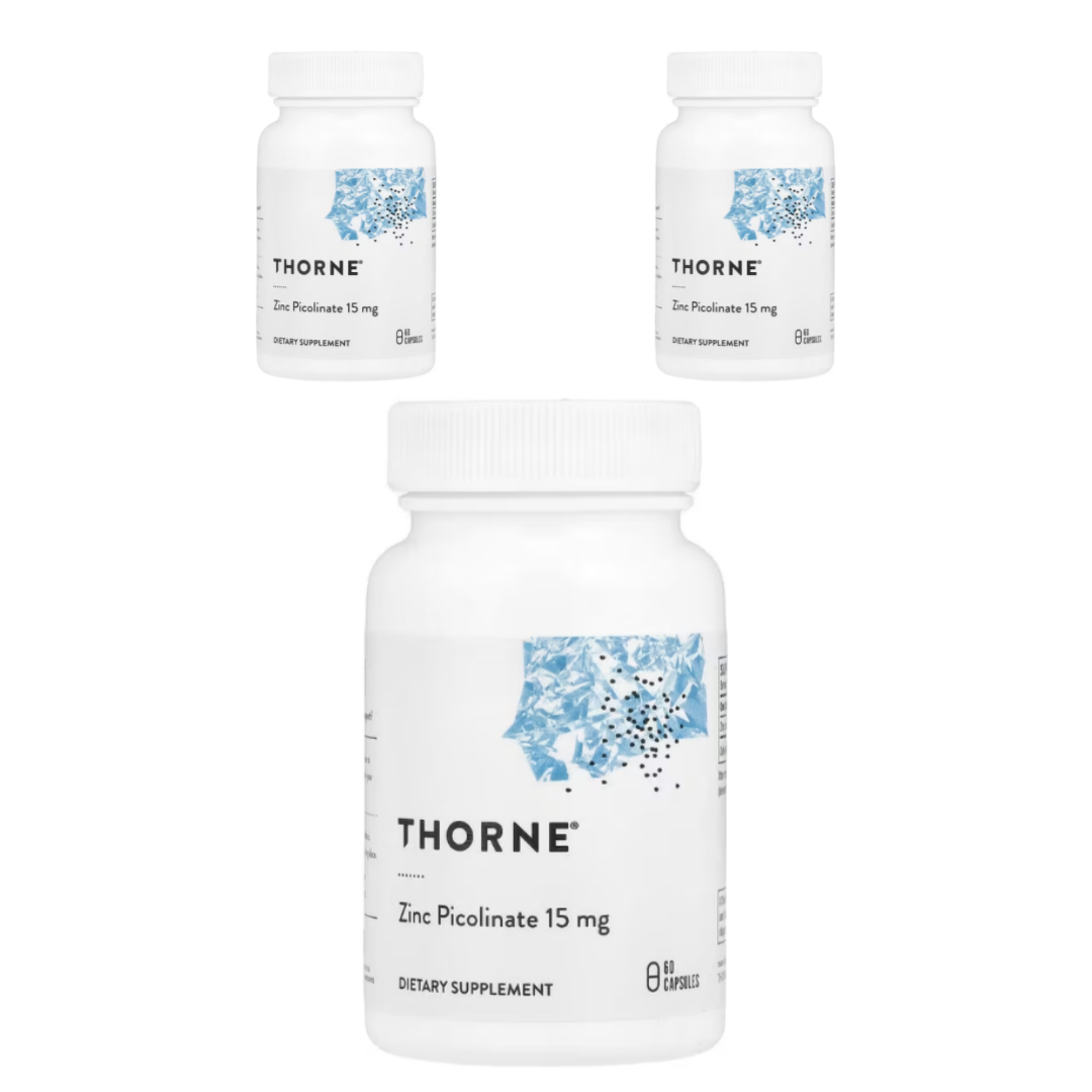 쏜리서치 <b>징크 피콜리네이트 15mg</b> 60캡슐 3개