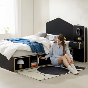 무디켄 도도도 수납형 서랍 호텔 침대 프레임 헤드보드 SS(슈퍼싱글)