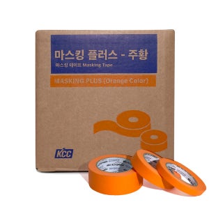 KCC 마스킹플러스 마스킹테이프 종이 페인트 차량용 건축용 15MM X 40M 박스판매