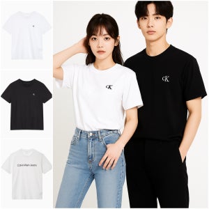 (오늘출발) 캘빈클라인 CK 반팔티 로고 남성 여성 커플 티셔츠