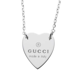 [해외] GUCCI 구찌 하트 실버 네크리스 목걸이