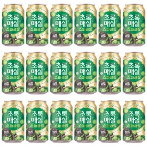 0kcal 초록매실 제로 스파클링 매실 과일 에이드 노브랜드 355ml 24캔