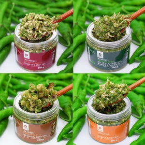 단디잇 고추다짐이 4종세트 250gX4 매콤찬 고추장물 다대기 땡초장 청양고추 만능양념