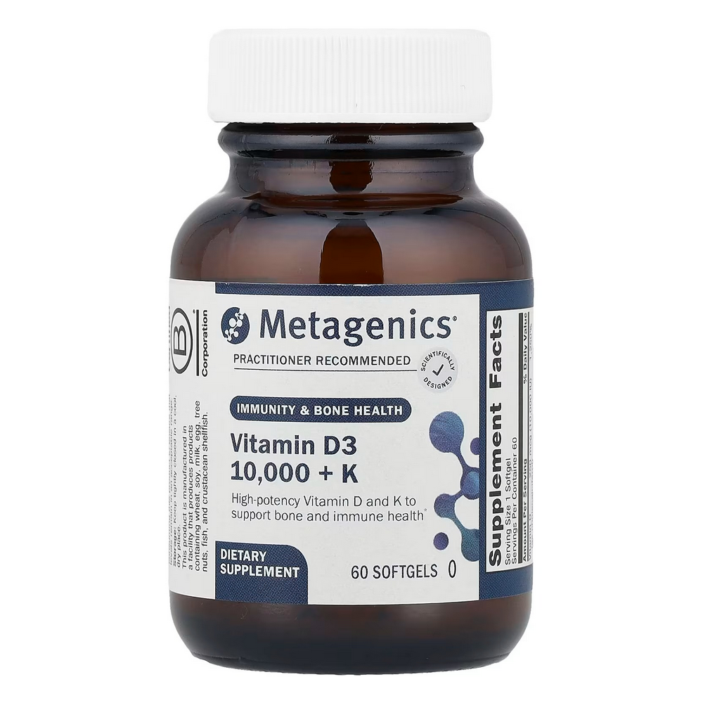 <b>메타</b>제닉스 <b>비타민 D3</b> 10000 + K 60소프트젤