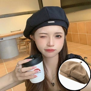 카페베레모 바리스타헌팅캡 무지팔각모 뉴스보이캡 커피숍