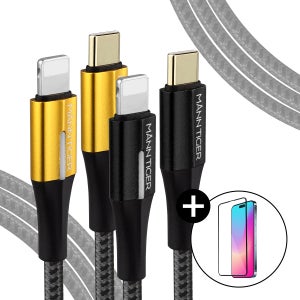 [필름증정] 만타이거 제니스 PD Cto8핀 라이트닝 고속충전 아이폰케이블