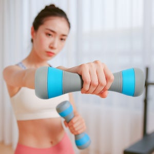 스텝바디 무게조절 덤벨 아령 2개세트(2kg) (블루)