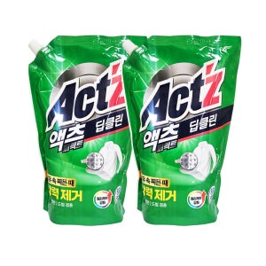 액츠 딥클린 액체세제 1.5L, 2개