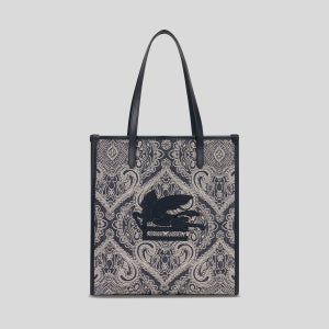 에트로 데님 자카드 미디엄 러브트로터백 WP1D0022AQ189S9090