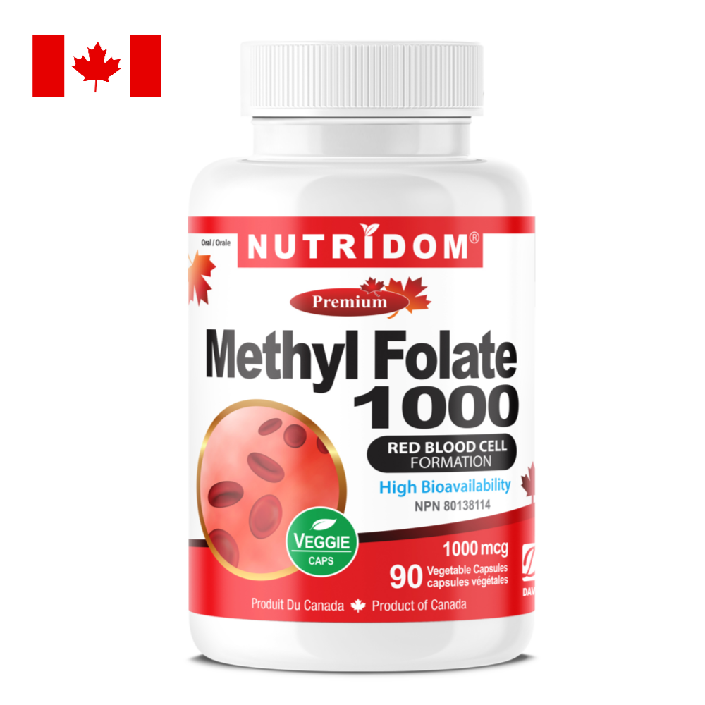 <b>뉴트리</b>돔 활성 <b>엽산</b> 메틸폴레이트 1000mcg 식물성 90캡슐 N321