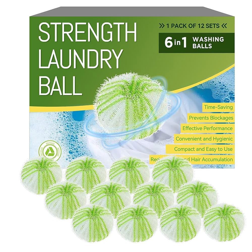 세탁용 보푸라기 제거제 세탁기 고양이 및 개 털 제거기에 재사용 가능한 보푸라기 공 옷의 보푸라기 <b>머리카락</b> 및 이물질 제거 Gr n White 12 Pa