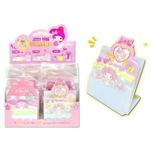 산리오 마이멜로디 팝업 최애 3단 점착메모세트 18개 1박스 귀여운 캐릭터 디자인 메모지