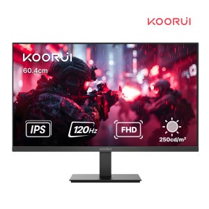 쿠루이 FHD IPS 120Hz 광시야각모니터 60.4cm E2411H 슬림베젤 로우 블루라이트지원