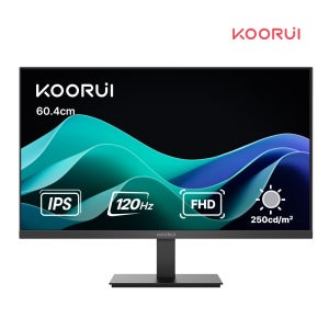쿠루이 FHD IPS 120Hz 광시야각 모니터 60.4cm E2411H무결점 슬림베젤 로우 블루라이트 지원