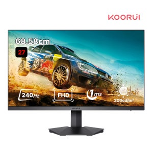 쿠루이 FHD 240Hz 게이밍 모니터 68.58CM GN02무결점 1ms 슬림베젤 조준선 지원