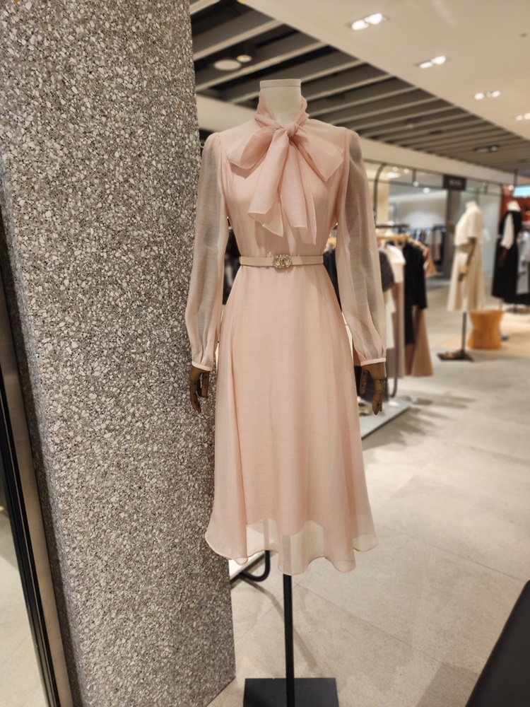 JIGOTT 지고트 쉬폰 플레어 원피스 JR8E0OP143