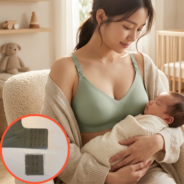 (연장후크증정) HUR Lap 수유브라 빅사이즈 임산부브라 심리스 임산부속옷 패드일체형
