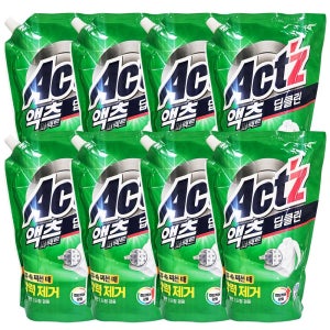 액츠 딥클린 액체세제 일반/드럼겸용 8개