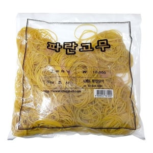 1372 동인 10000 고무밴드 일반사이즈 (70X1.3mm) 대용량고무줄 100% 천연고무