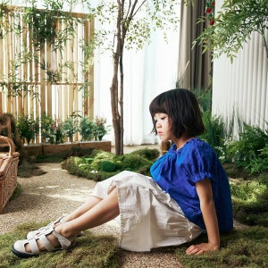 2223 키즈 & 맘 소가죽 피셔맨 샌들 - 아이보리