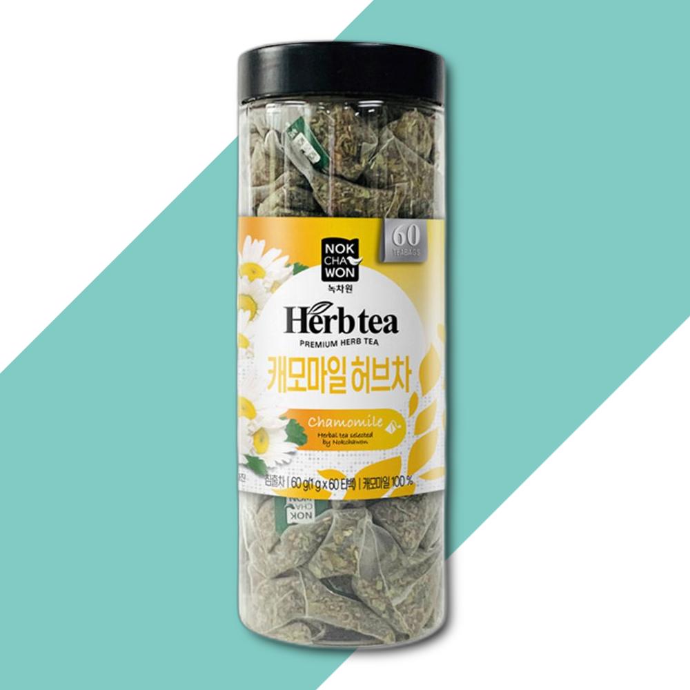 녹차원 캐모마일 60티백 허브차 고급차 삼각티백 피라미드티백 티백차