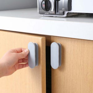 무타공 붙이는손잡이 4개 접착식 서랍장 가구 부착식 유리 창문 중문 신발장 싱크대 도어핸들