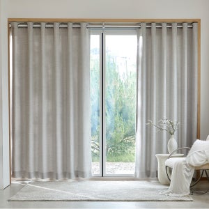 [모던하우스] 루밍 생활암막 아일렛형 긴창문커튼 220x240 크림 2p