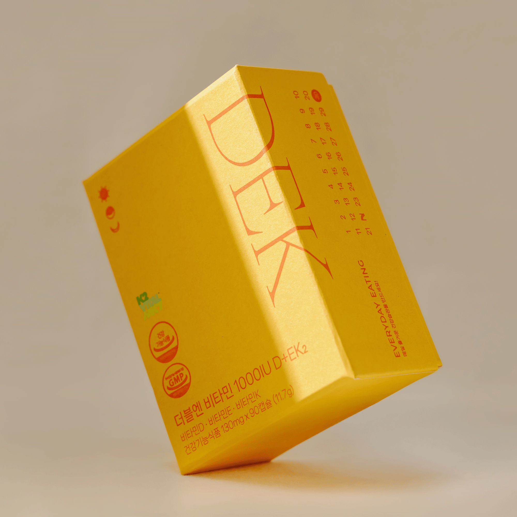 더블엔 비타민 1000IU D+EK2 1박스/3개월분 90캡슐, 1개