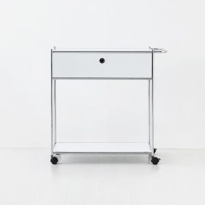 심플리 이동식 서랍장 2단 1문 BC646 87x40x86, 2단, 퓨어화이트 9110.2281