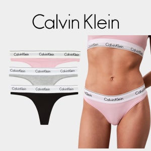 (국내) CK 캘빈클라인 여성 티팬티 아이콘 코튼 모달 T팬티 F3786