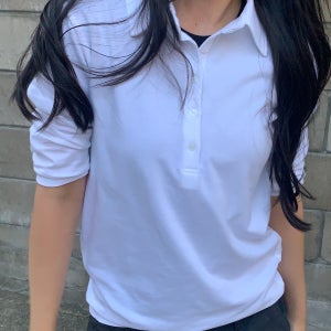 여자카라티셔츠 여성카라반팔