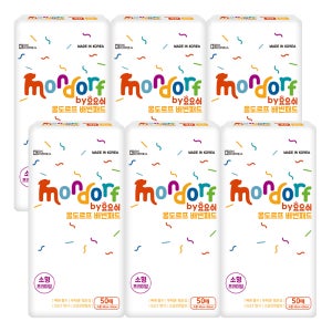 [강아지의날] 요요쉬 몽도르프 프리미엄패드 강아지 배변패드 소형, 50매입, 6개